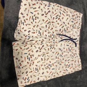 Shorts with a cool design. A mixture of shapes